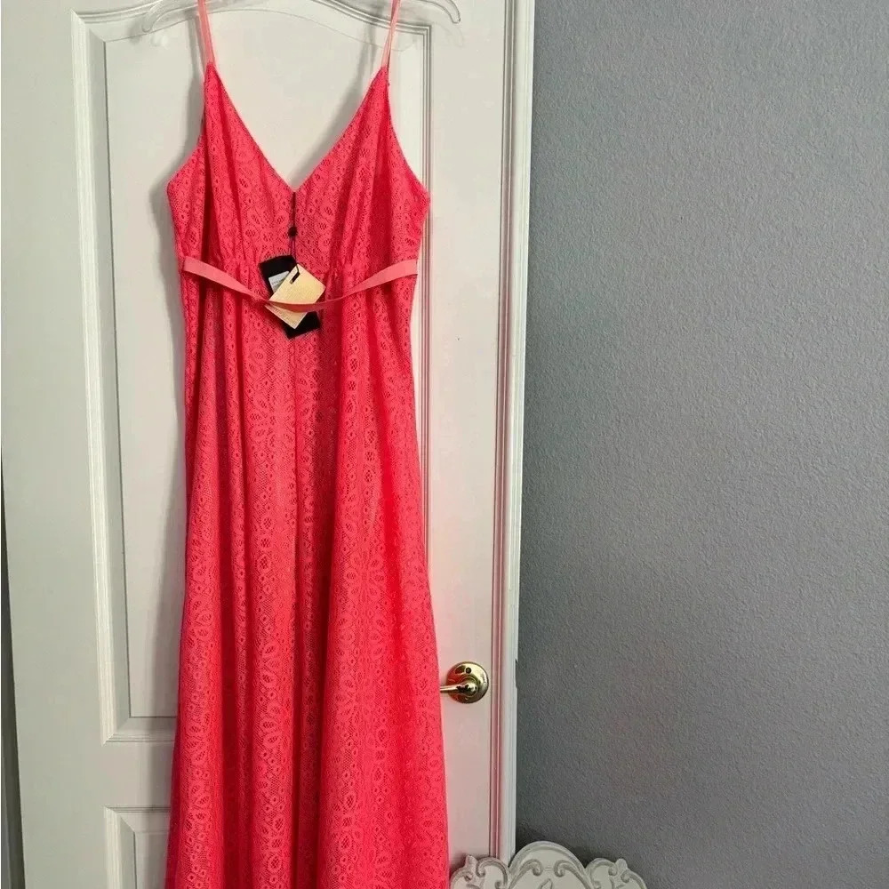 Alberto Makali NWT Maxi summer dress coral size XL